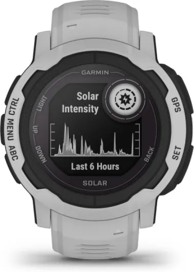 Instinct 2, Solar Grise - Montre GPS Solaire Robuste et connectée - Boîtier 45 mm Grise 45 mm Standard Verre solaire