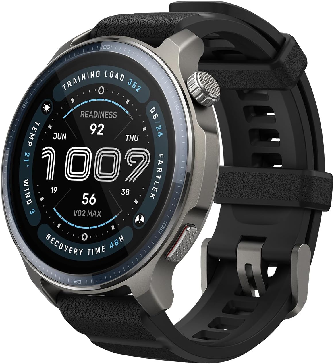 Balance 2 Montre Connectée Homme 47mm, GPS, NFC, Écran AMOLED 1,5" en Verre Saphir, Autonomie 21J, 170 Modes Sport, Hyrox, Golf, Suivi Cardio & Sommeil, Smartwatch pour Android et iPhone