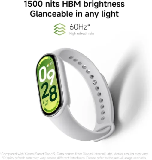 Smart Band 10, Montre Connectée, Boîtier alu, Suivi d'Activité, Écran AMOLED 1.72'', Autonomie 21 Jours, Charge Rapide, Suivi santé & Sommeil,150+ Sports, iOS & Android, 5 ATM, Boussole Noir