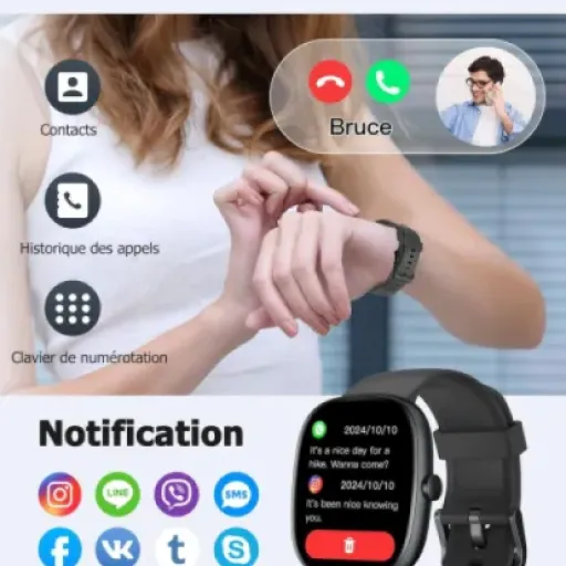 Test HUAKUA Montre Connectée : une smartwatch pas chère qui fait le job (avec quelques limites)