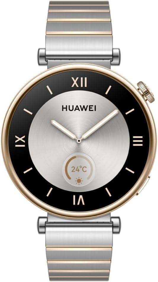 Watch GT 4 Montre Connectée Femme Jusqu'à 14 Jours d'autonomie - Compatible avec iOS et Android - Suivi de la fréquence Cardiaque - Montre Sport, SpO2 et GPS - 41MM Argent Version FR 41 MM Silver