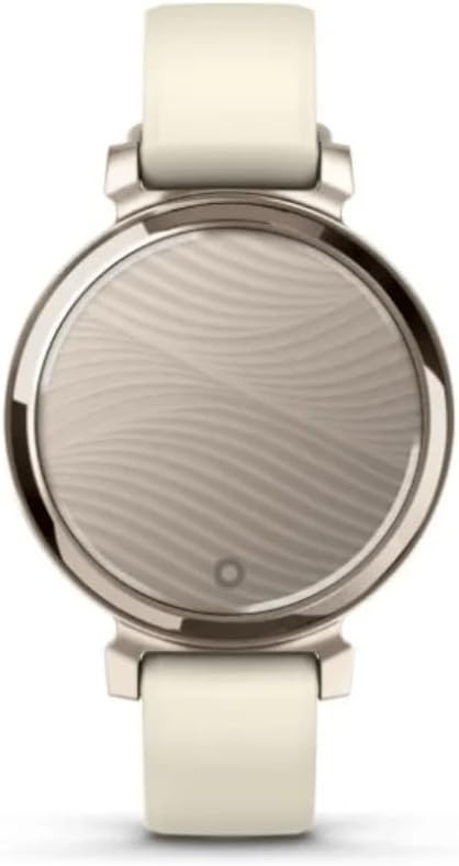 Garmin Lily 2 - Petite Montre connectée et élégante - Cream Gold avec Bracelet Silicone Blanc Coco Crème/doré