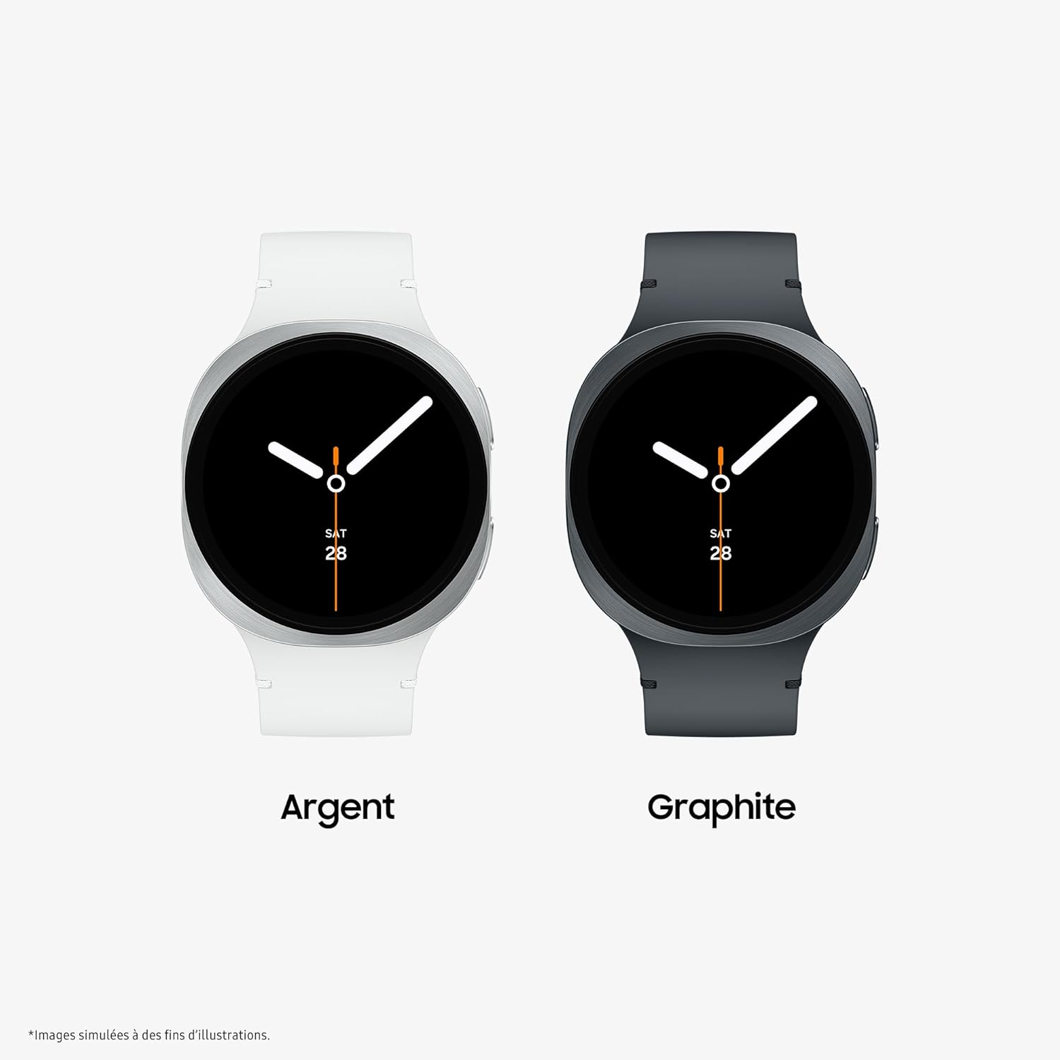 Galaxy Watch8, Montre Connectée, Coach Running, Coach Sommeil, Galaxy AI, Bluetooth, 44mm, Graphite, Chargeur Secteur Rapide 25W Inclus, Version FR Bluetooth 44mm Noir