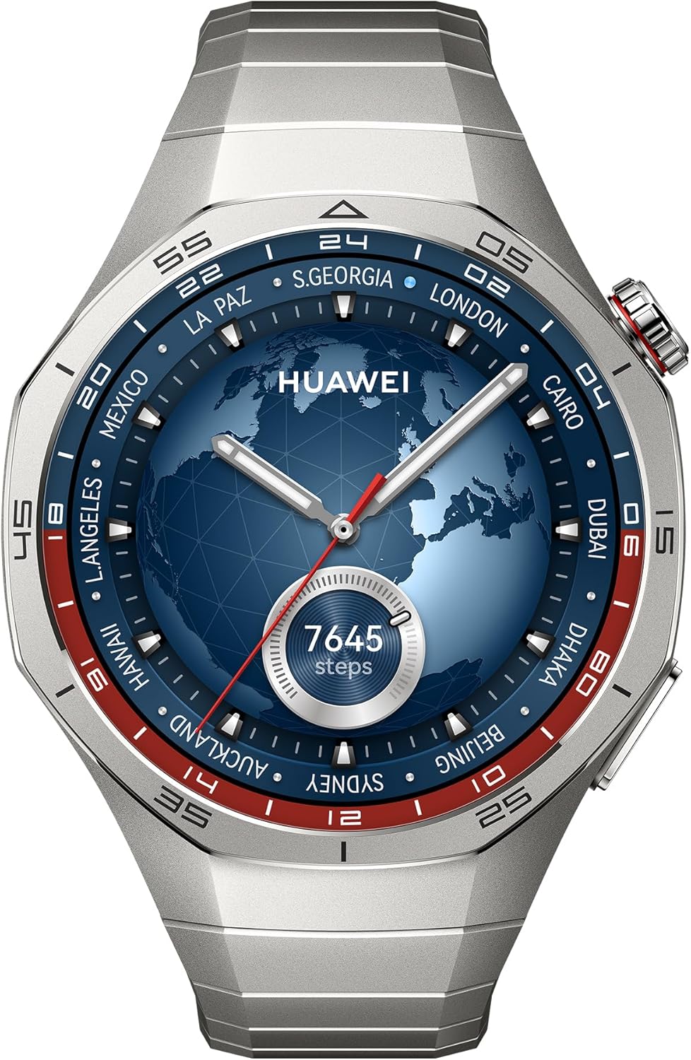 Watch GT 5 Pro 46mm Montre Connectée, Design aux Lignes épurées, Programmes d'entraînement de Pointe, Suivi de la santé, ECG, Jusqu'à 14 Jours d'autonomie, iOS & Android, Titane Watch GT 5 Pro 46mm Seule Titane