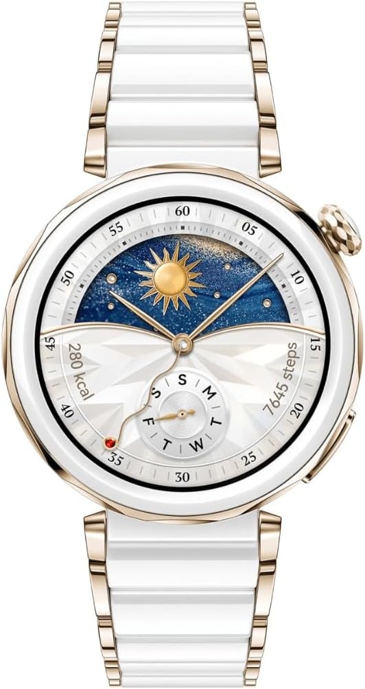Montre connectée Huawei WATCH GT 5 Pro 41mm Ceramic Montre GT 5 Pro 42 mm Céramique blanche