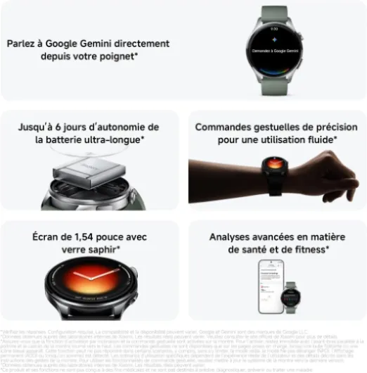 Watch 5 47 mm, Montre connectée Wear OS by Google, paiement sans Contact NFC, IA Gemini, écran 1,54", Jusqu’à 6 Jours d’autonomie, GPS Fitness, Android Uniquement, Bluetooth, Vert