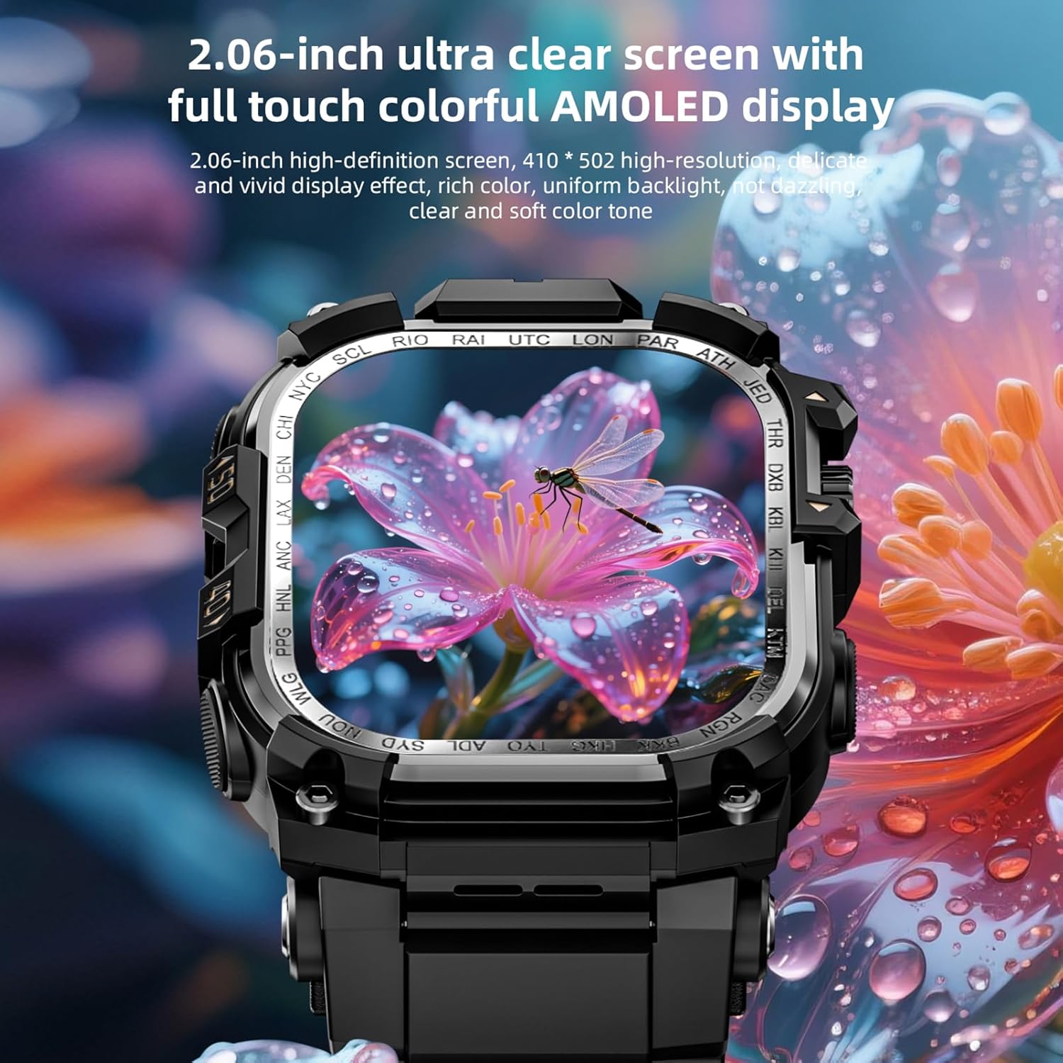 Montre Connectée Android avec Carte SIM 4G, Écran Tactile 2,06 Pouces, 3 Go + 32 Go, WiFi, GPS, Bluetooth, NFC, Suivi des Activités Physiques Et Santé, Call, SMS, Photo (Silver)