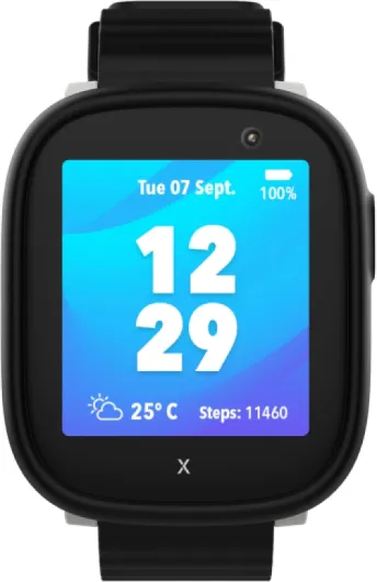 XPLORA X6 Play - Montre connectée pour Enfants – 4G, Appels, Messages, Mode école, Fonction SOS, localisation GPS, Appareil Photo, podomètre - Garantie de 2 Ans (Noir) NOIR X6