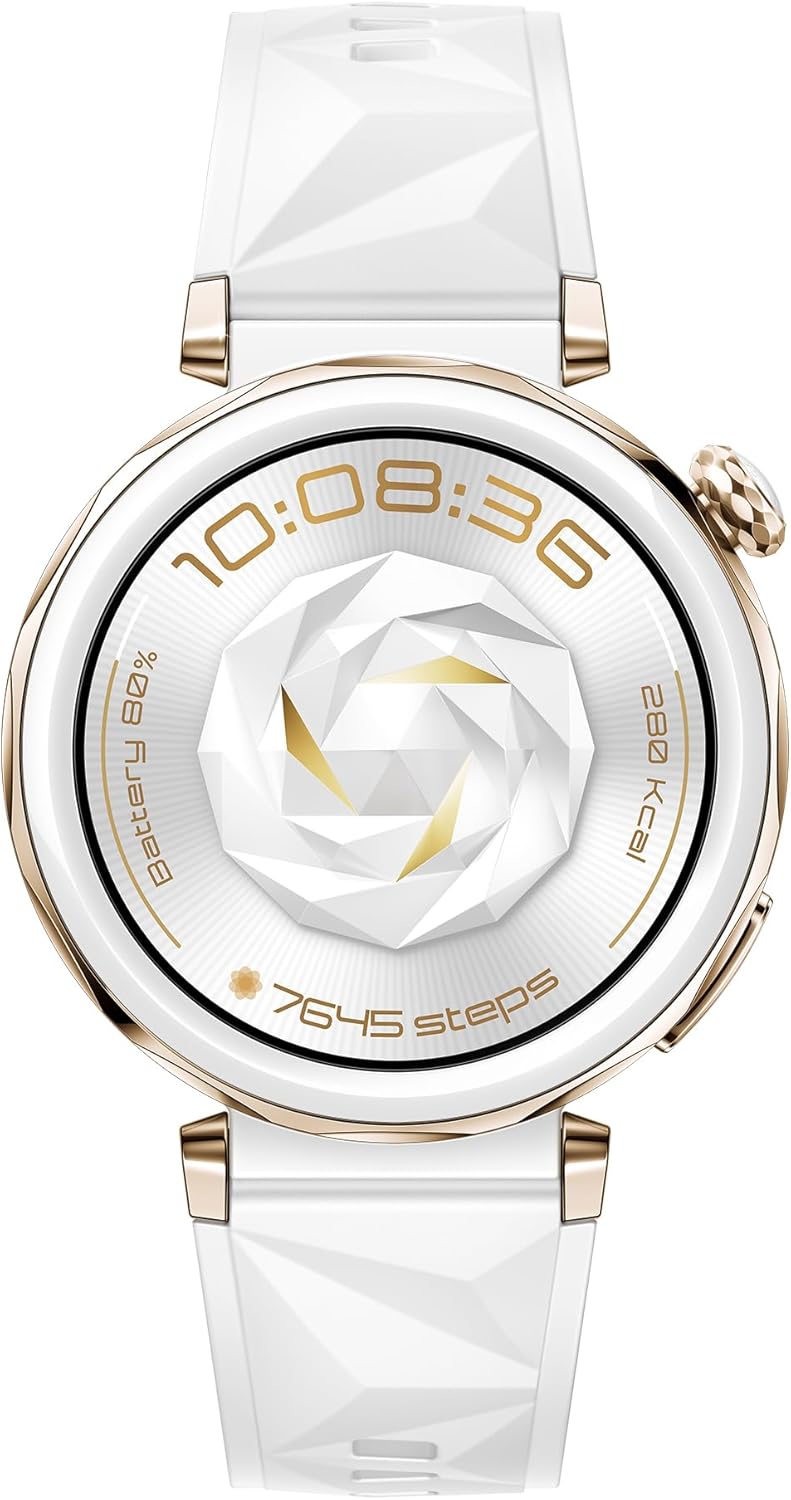 Watch GT 5 Pro 42mm Montre Connectée, Design aux Lignes épurées, Programmes d'entraînement de Pointe, Suivi de la santé, ECG, Jusqu'à 7 Jours d'autonomie, iOS& Android, Blanc Watch GT 5 Pro 42mm Seule Blanc