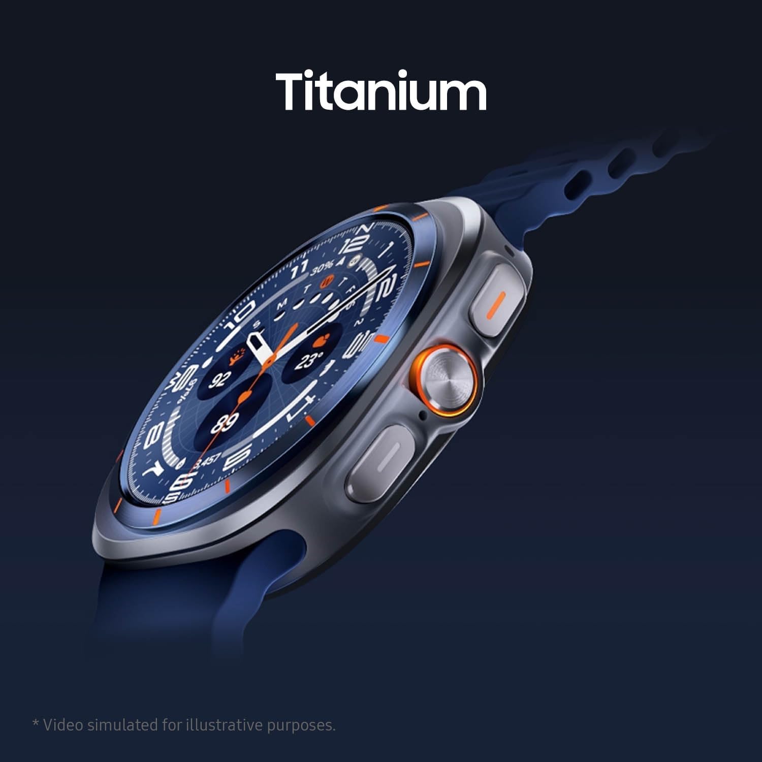 Galaxy Watch Ultra Smartwatch – Version 2025, 47 mm, Gris Titane, LTE (Version CAD) – Boîtier en Titane Durable, Design Coussin, Bouton Rapide, Surveillance de la santé alimentée par l'IA Gris/chiné 47mm Watch Ultra LTE