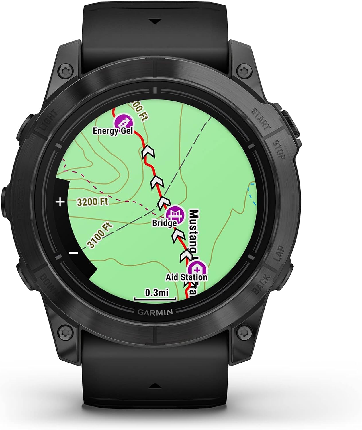 Epix Pro - Montre GPS Multisports connectée avec écran Amoled – Gray avec Bracelet Noir – Boîtier 51 mm 51mm