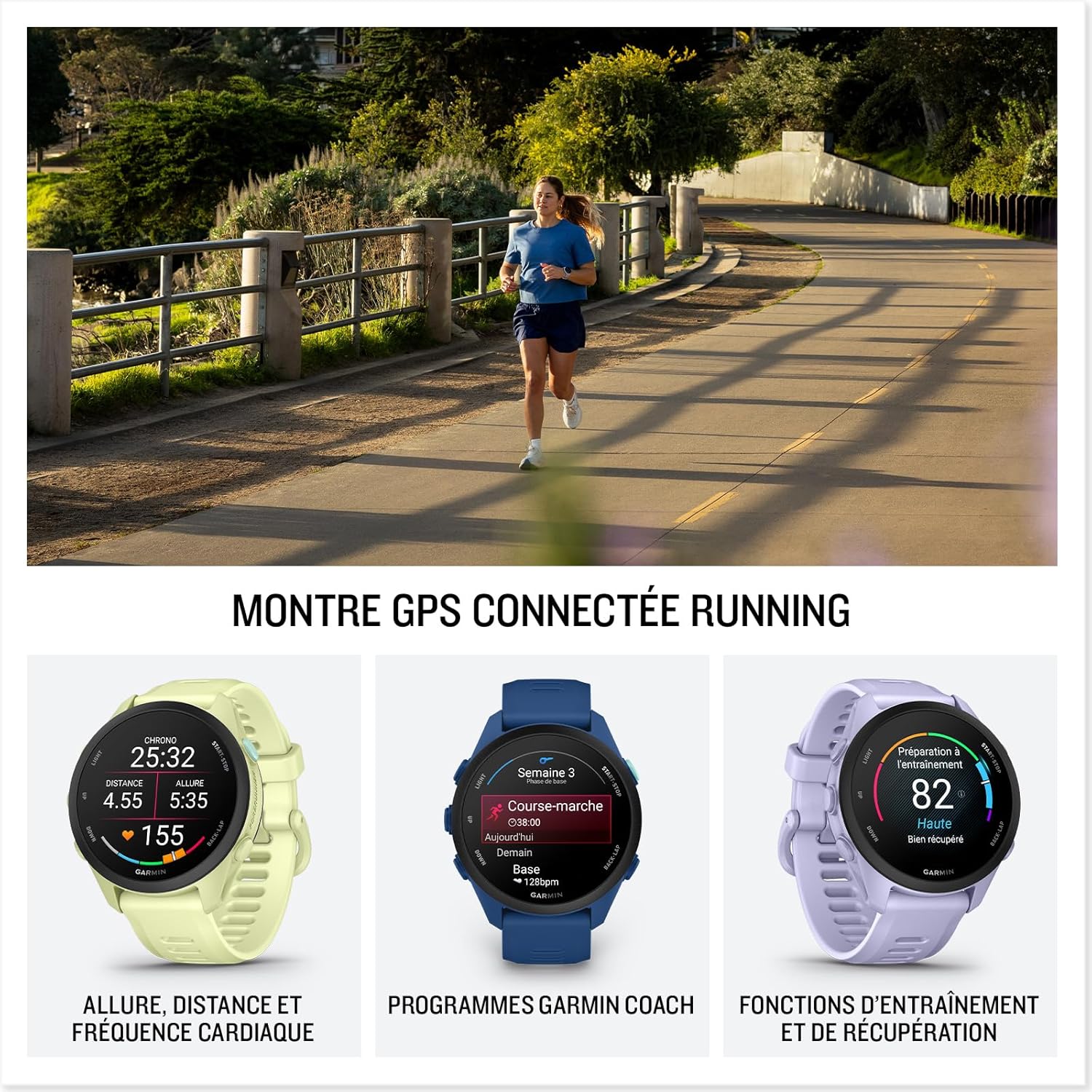 Forerunner 70 - Montres connectées GPS de Running faciles à Utiliser - Soft Pink - Boîtier 43 mm Soft Pink Amazon Exclusive