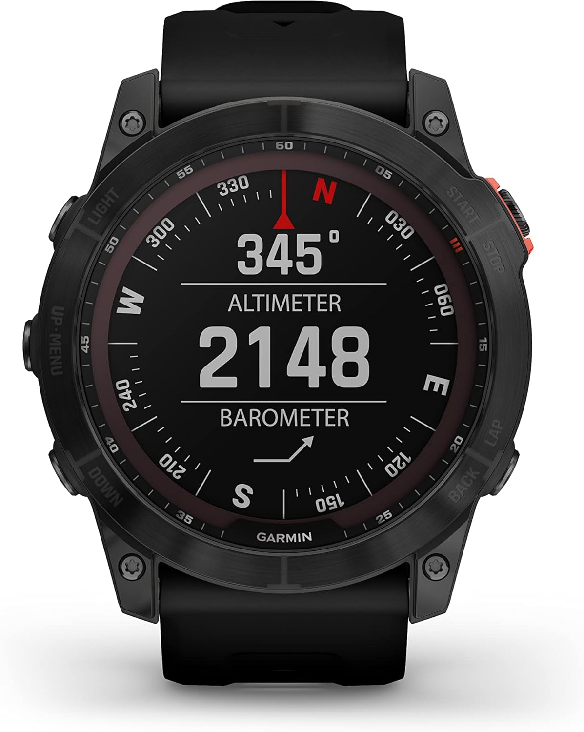 Fenix 7X, Solar - Montres GPS multisports connectée haute performance - Gray avec bracelet noir – Boitier 51 mm Noir/Silver 51mm sport