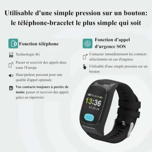 Test One Button Phone 2024 : la montre SOS simple qui rassure la famille (mais pas sans défauts)