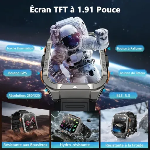 Test Blackview W80 Pro : la grosse montre GPS qui mise tout sur l’autonomie