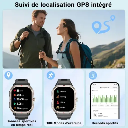Test Jugeman V10 : grosse smartwatch GPS pas chère qui fait le job au quotidien