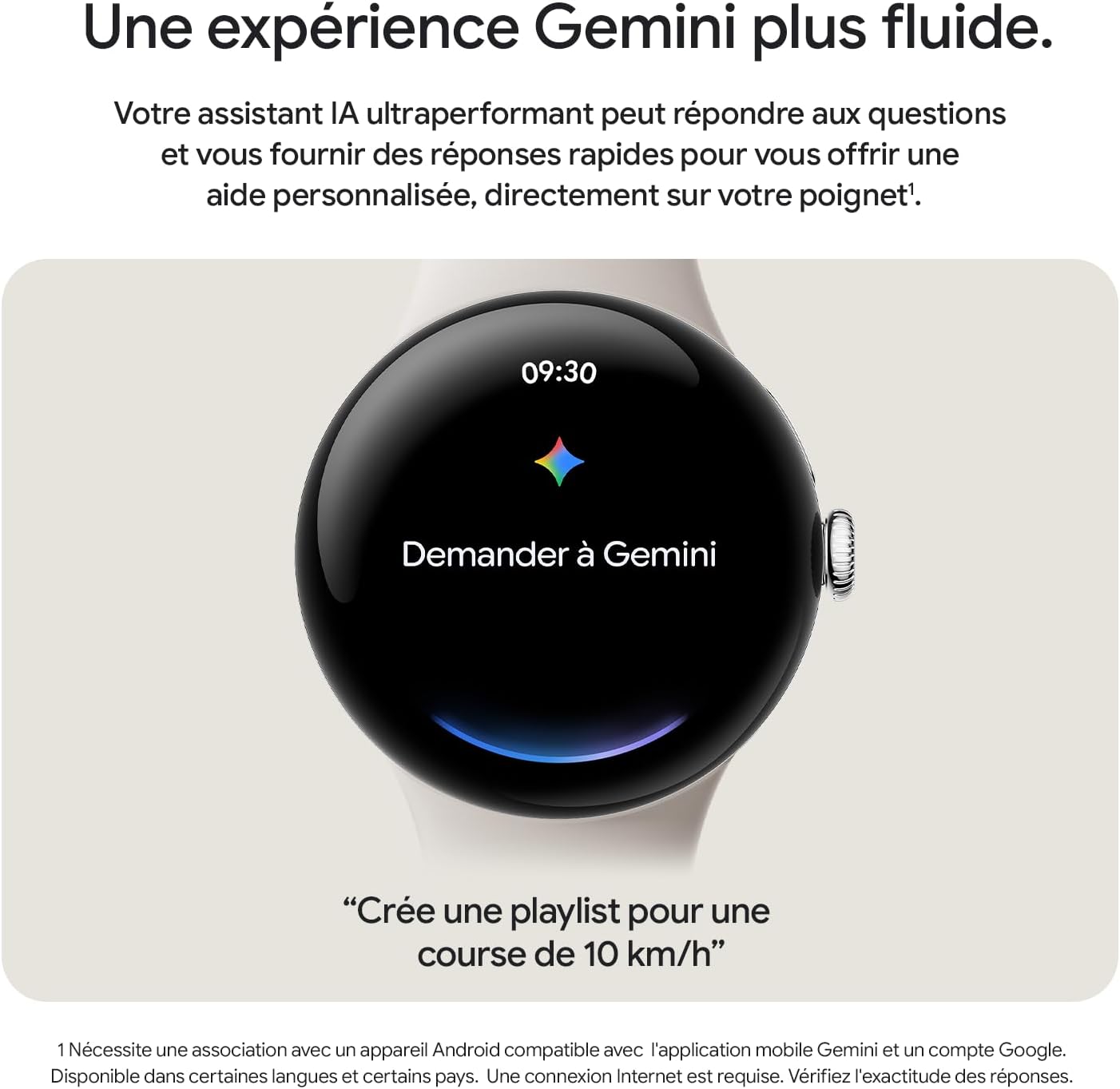 Pixel Watch 3 (45 mm) — Boîtier Noir Mat — Bracelet Noir Volcanique — Wi-FI Noir Mat / Noir Volcanique Wifi