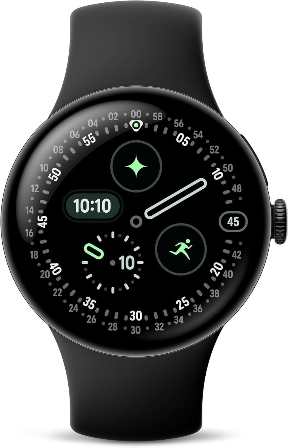 Pixel Watch 4 (41 mm) – Montre connectée Android, Suivi Complet des données de santé et de Remise en Forme – Boîtier en Aluminium Noir Mat – Bracelet Sport Noir Volcanique – Wi-FI WiFi Noir Mat / Noir Volcanique 41 mm