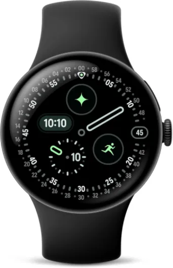 Pixel Watch 4 (41 mm) – Montre connectée Android, Suivi Complet des données de santé et de Remise en Forme – Boîtier en Aluminium Noir Mat – Bracelet Sport Noir Volcanique – Wi-FI WiFi Noir Mat / Noir Volcanique 41 mm