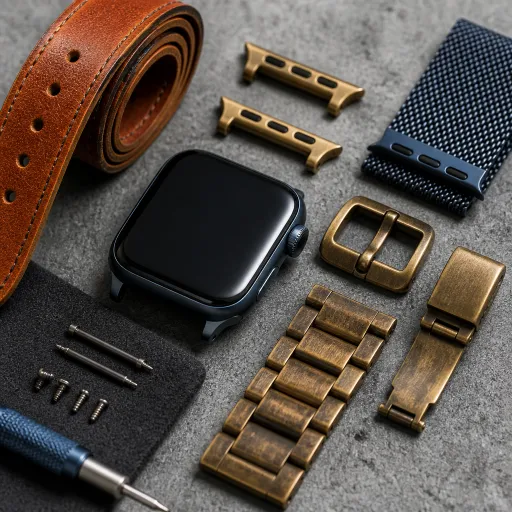 Laiton et montres connectées : un alliage élégant pour bracelets et accessoires complémentaires