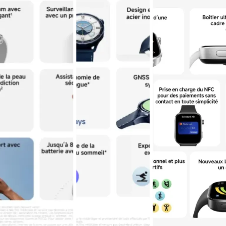 Les 3 meilleurs montres connectées femme Xiaomi (2026)